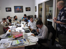 Field staff working