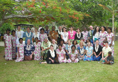 Group photo in Kiobo Village