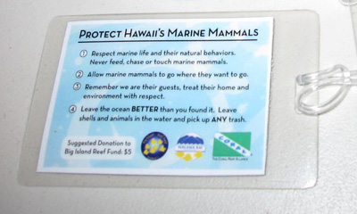 Marine Mammal Bag tag