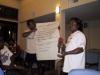 Presenting group's ideas on root causes to coral reef threats, June 2004.