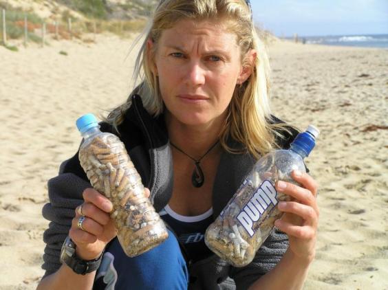 Tangaroa Blue in Australia collected debris on Yallingup Beach.