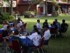 Workshop participants enjoy their coffee break