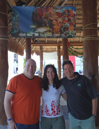 CORAL staff at the Cozumel cruise ship terminal