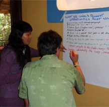 CORAL staff working