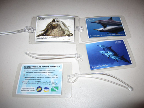 Marine mammal bag tags